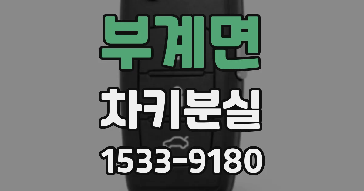 부계면 차키분실