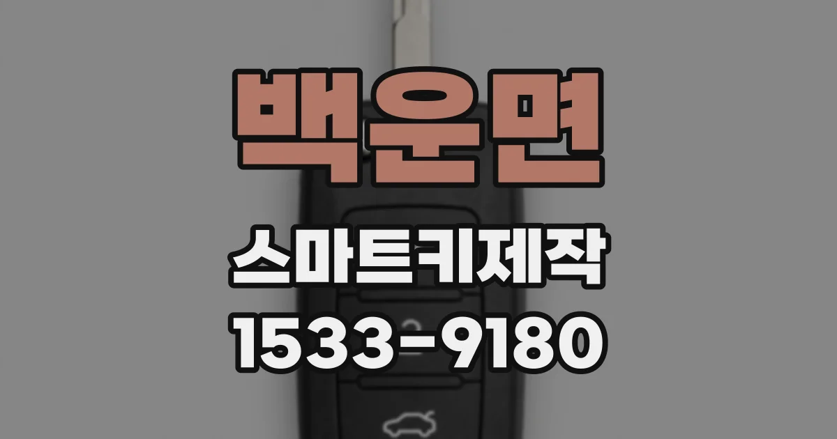 백운면 스마트키제작