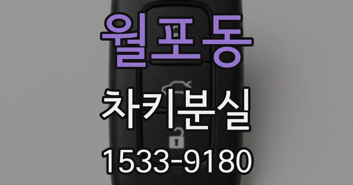 월포동 차키분실