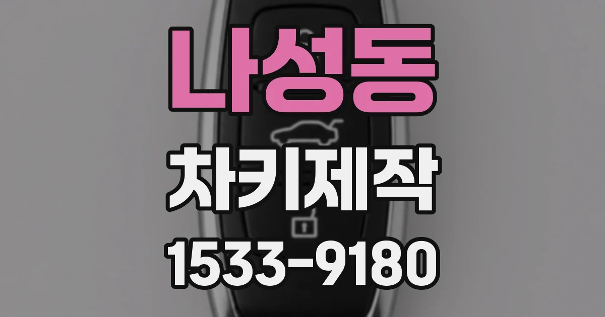 나성동 차키제작