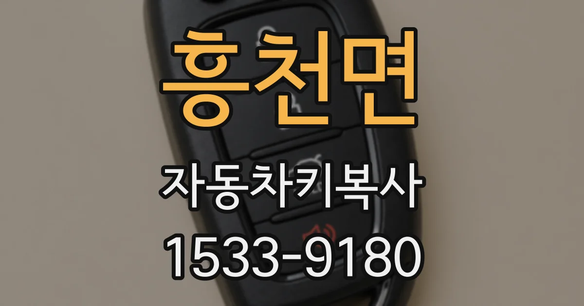 흥천면 자동차키복사