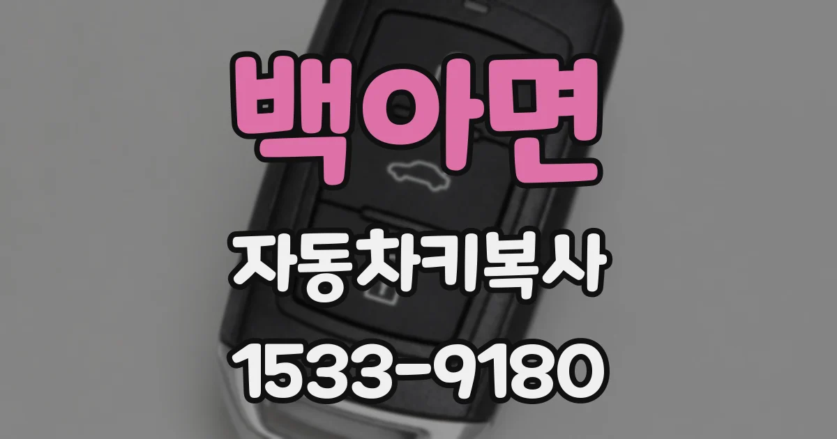 백아면 자동차키복사