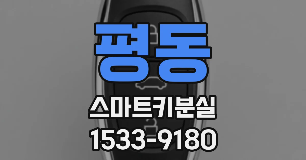 평동 스마트키분실