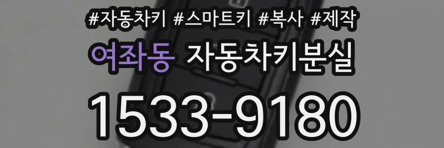 여좌동 자동차키분실