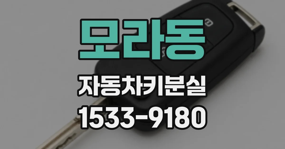모라동 자동차키분실