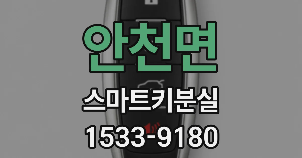 안천면 스마트키분실