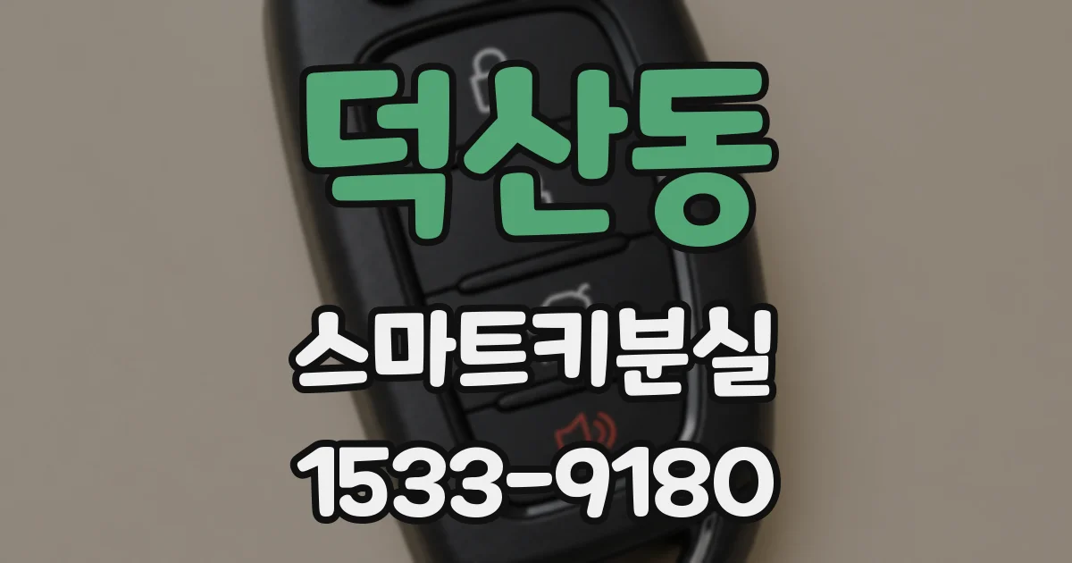 덕산동 스마트키분실