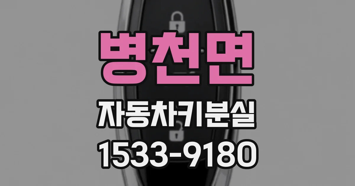 병천면 자동차키분실