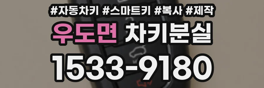 우도면 차키분실