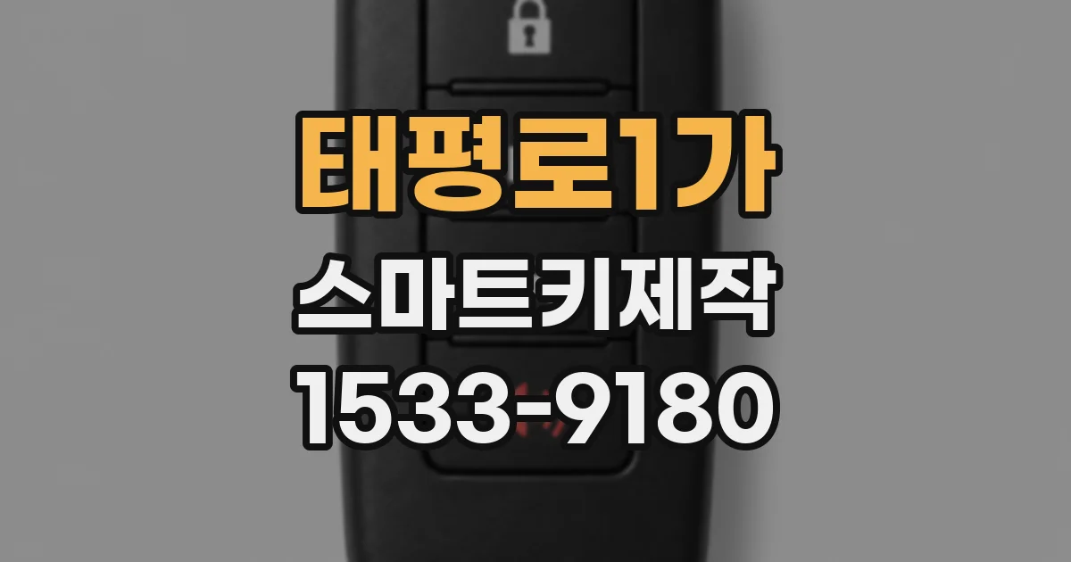 태평로1가 스마트키제작