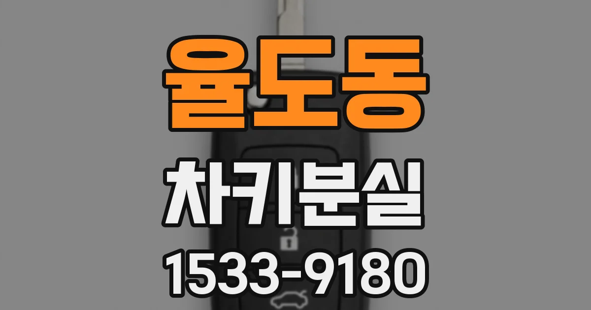 율도동 차키분실
