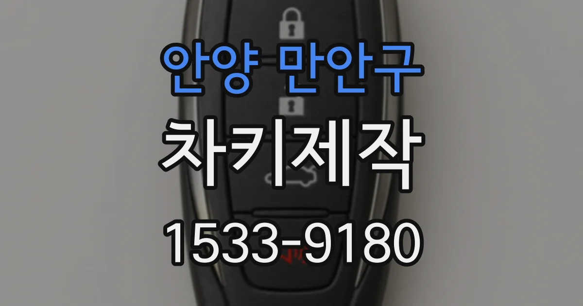 안양 만안구 차키제작