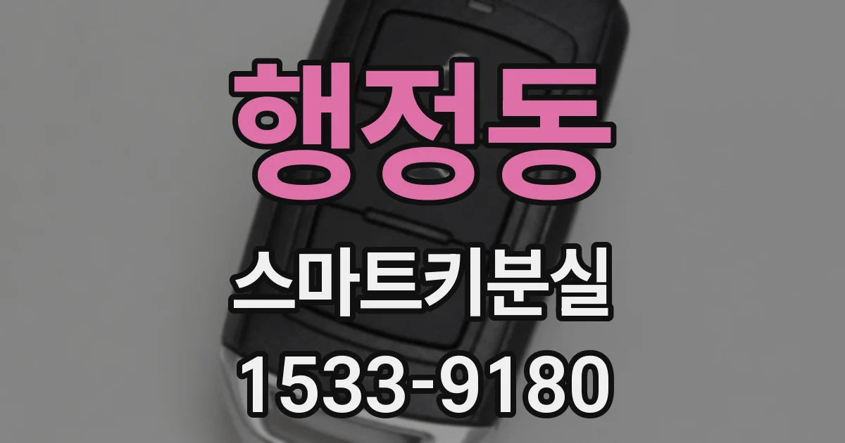행정동 스마트키분실