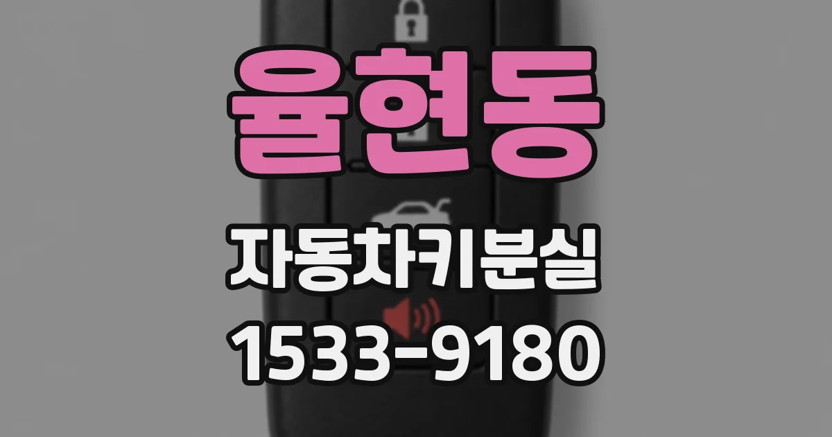 율현동 자동차키분실
