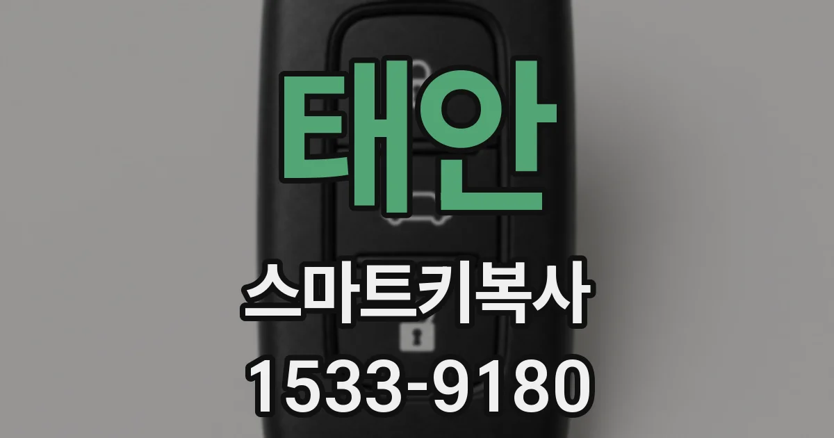 태안 스마트키복사