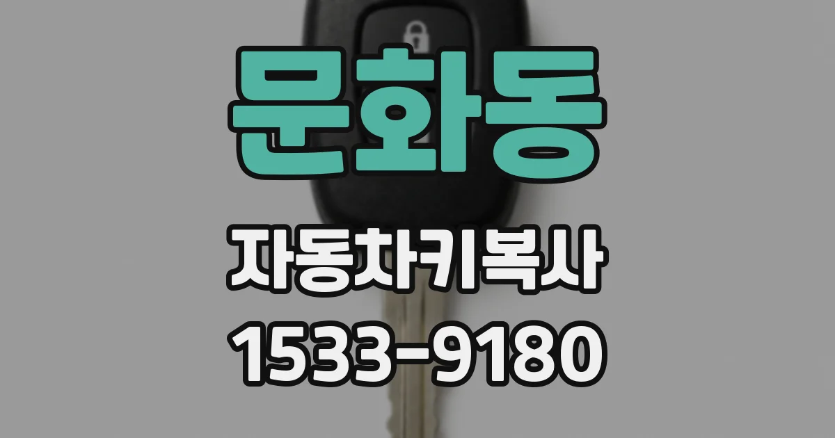 문화동 자동차키복사