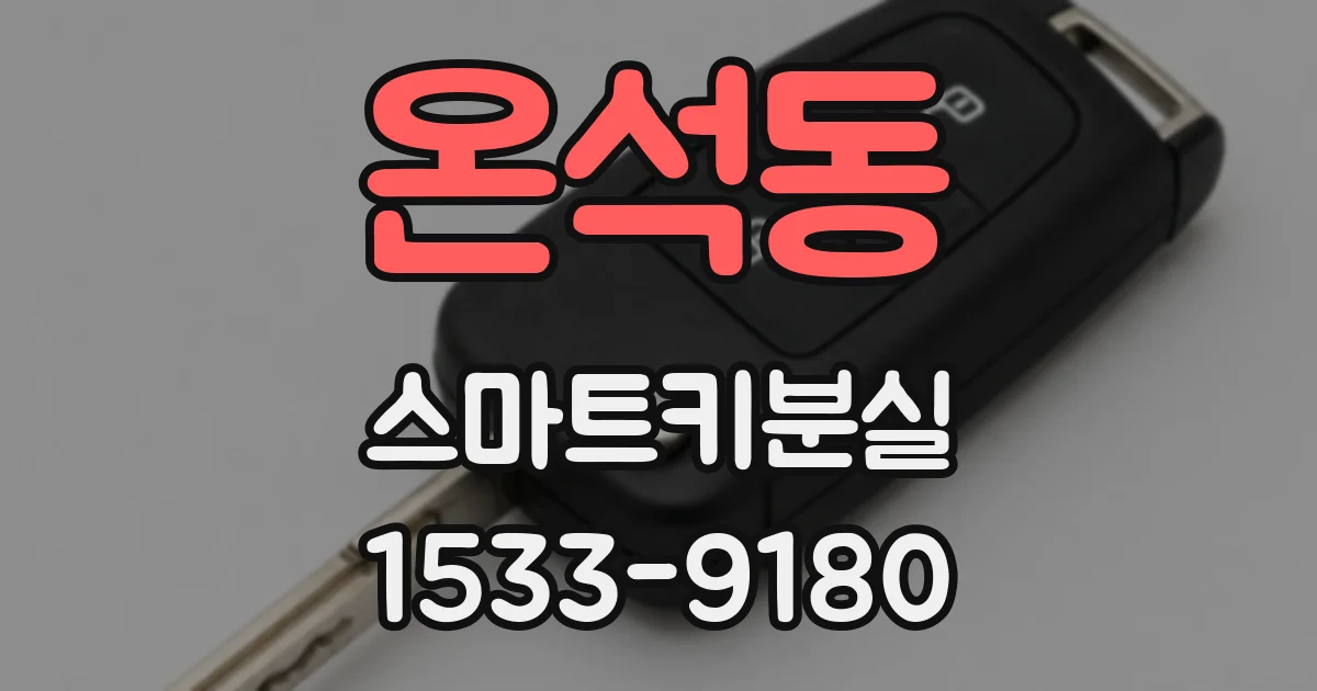 온석동 스마트키분실