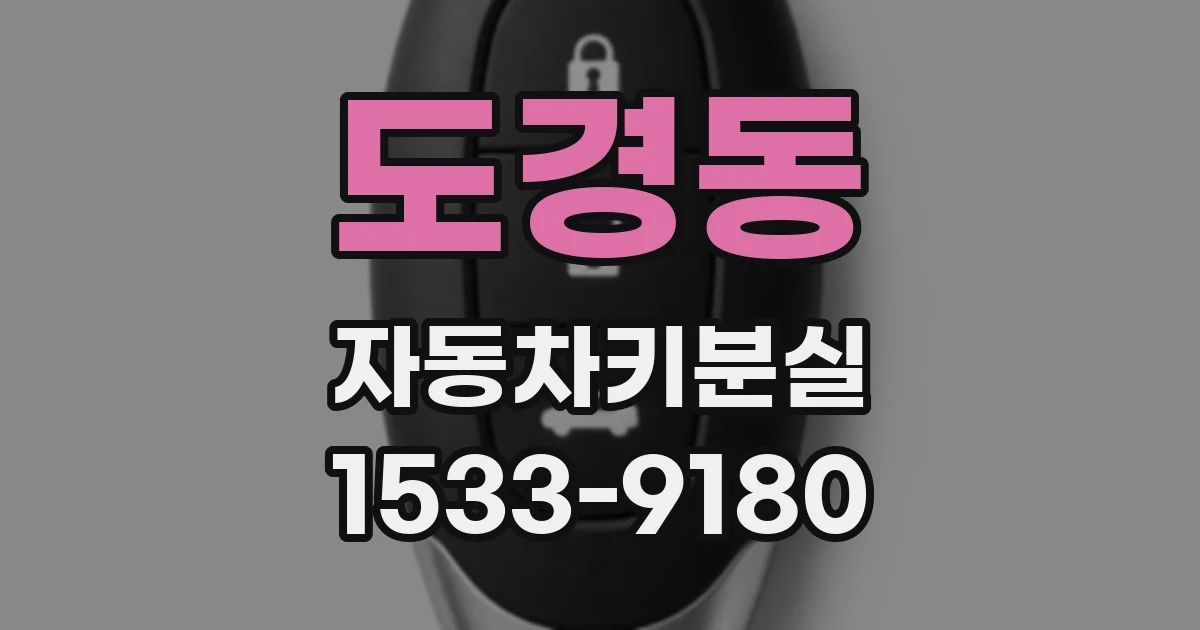 도경동 자동차키분실