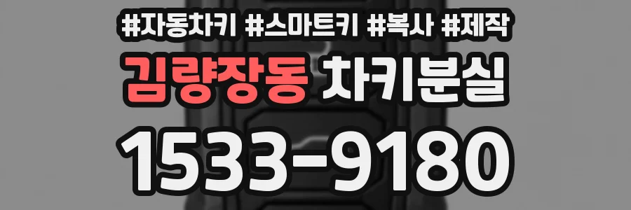 김량장동 차키분실