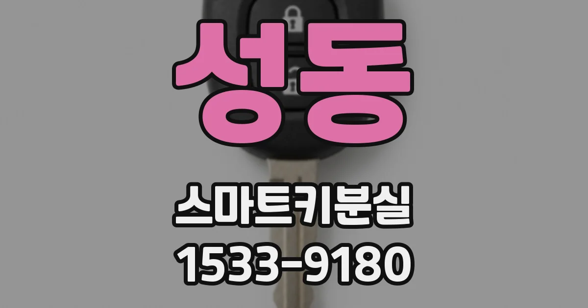 성동 스마트키분실