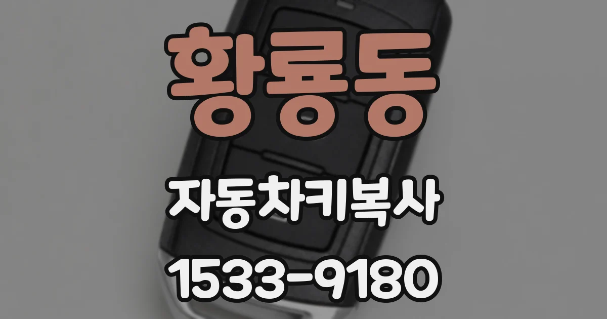 황룡동 자동차키복사