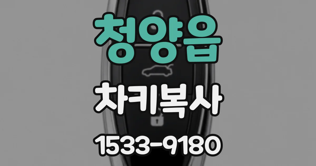 청양읍 차키복사