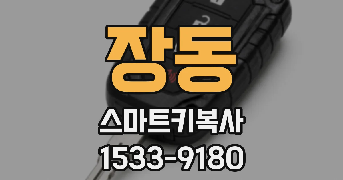 장동 스마트키복사