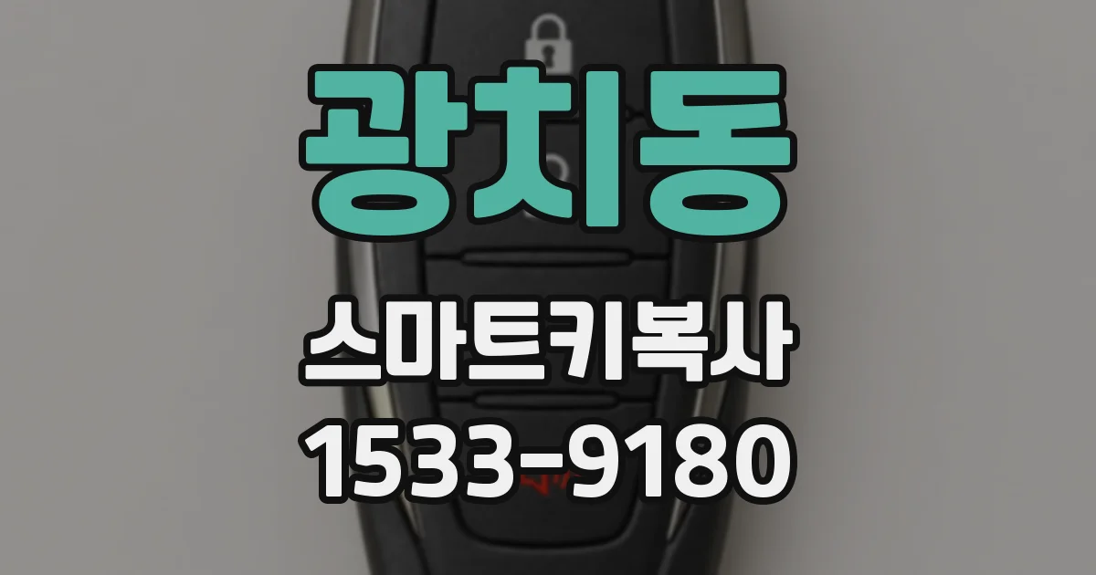 광치동 스마트키복사