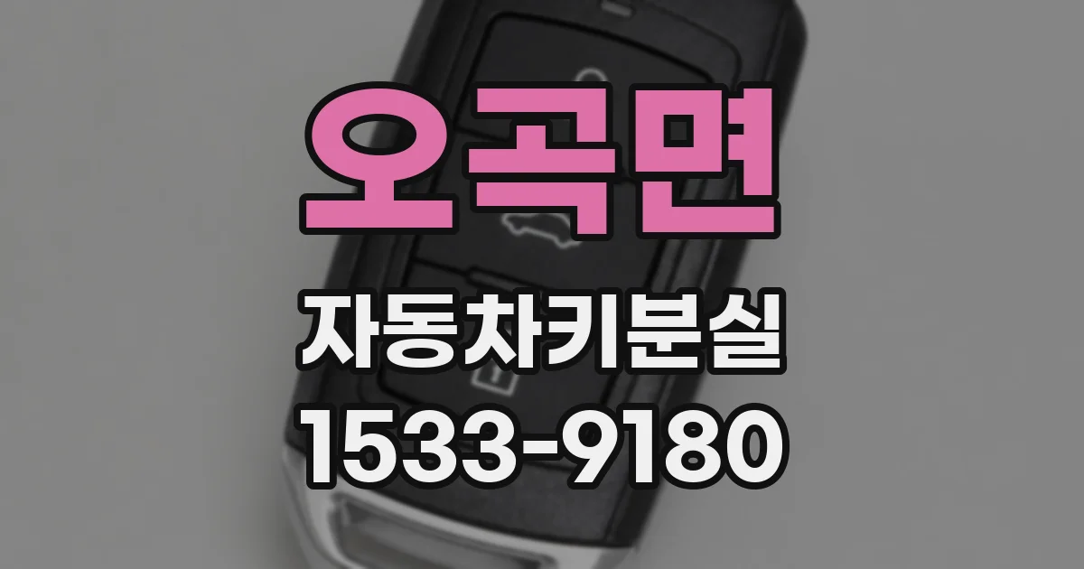 오곡면 자동차키분실