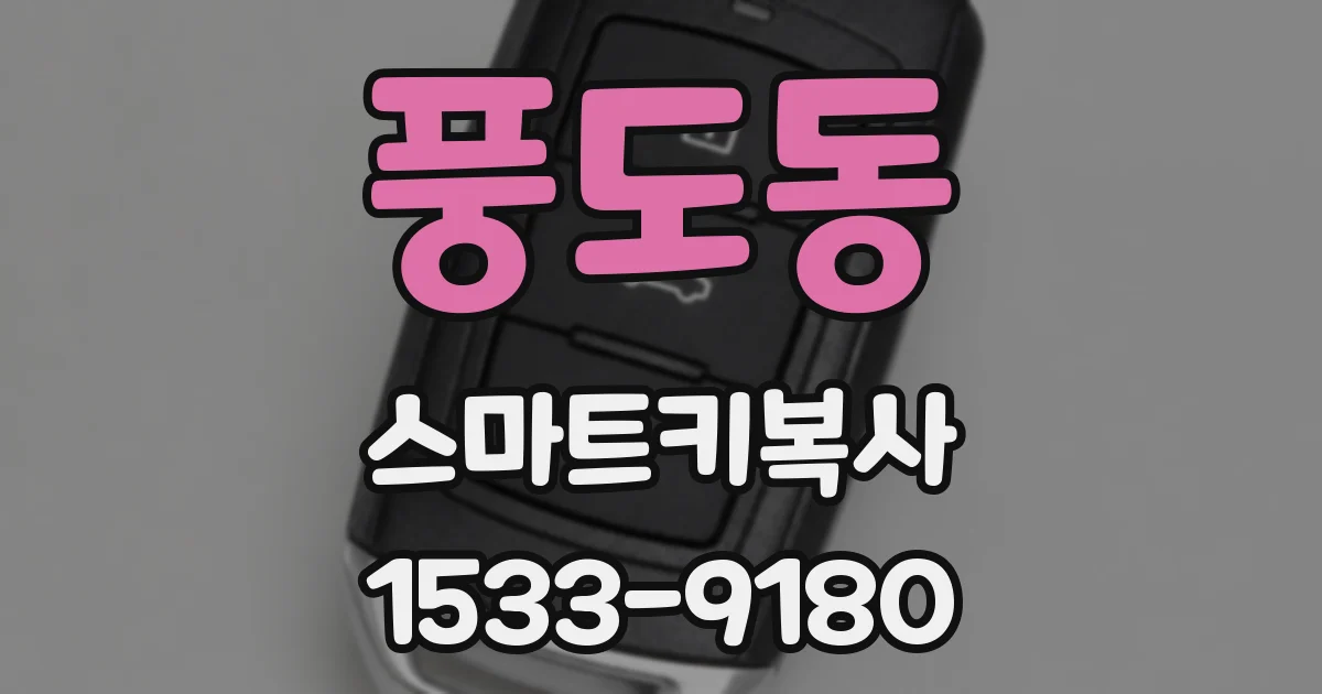 풍도동 스마트키복사