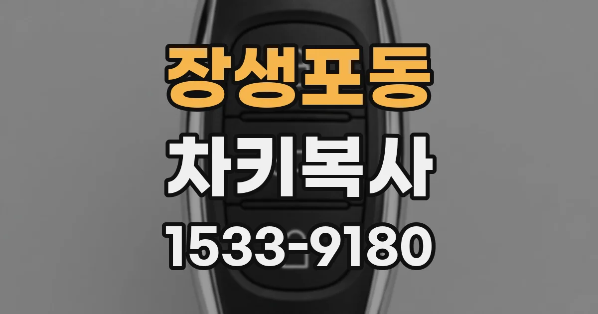 장생포동 차키복사