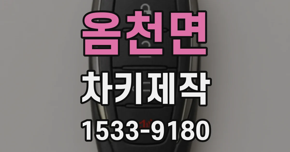 옴천면 차키제작