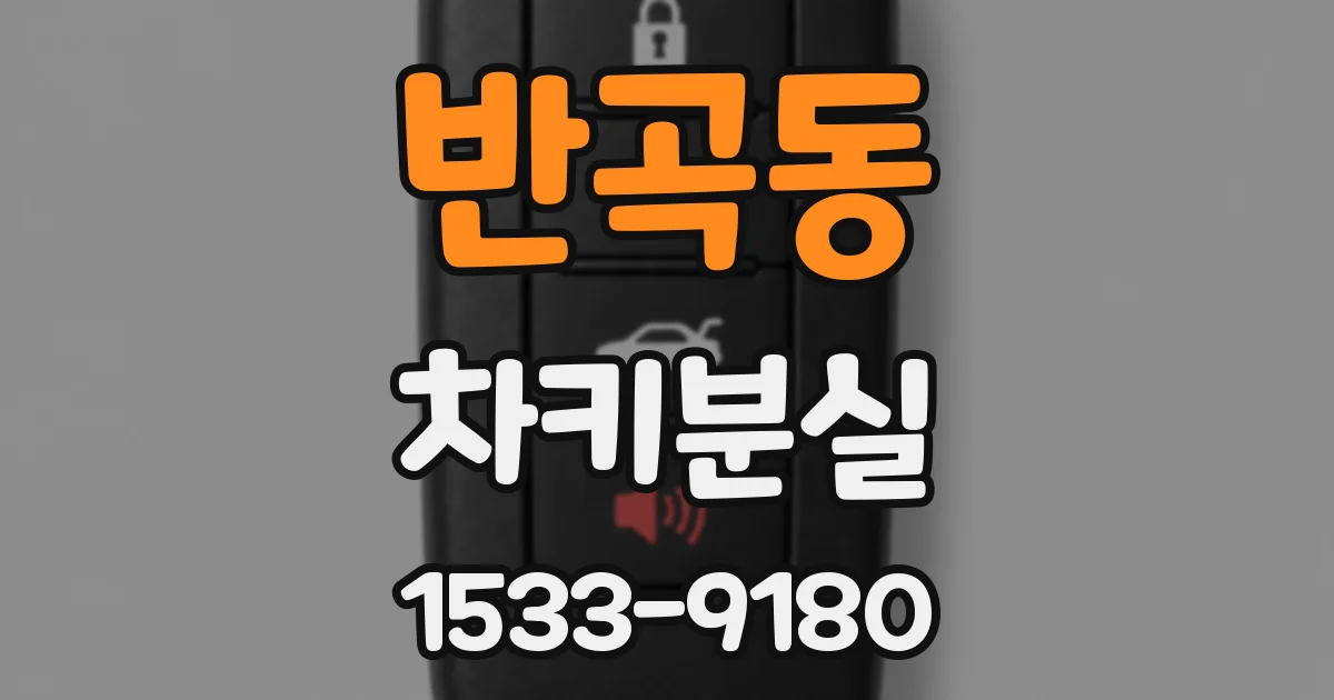 반곡동 차키분실