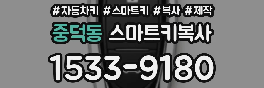중덕동 스마트키복사