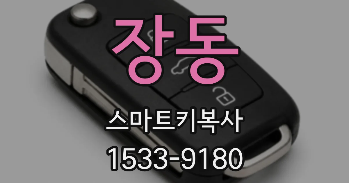 장동 스마트키복사