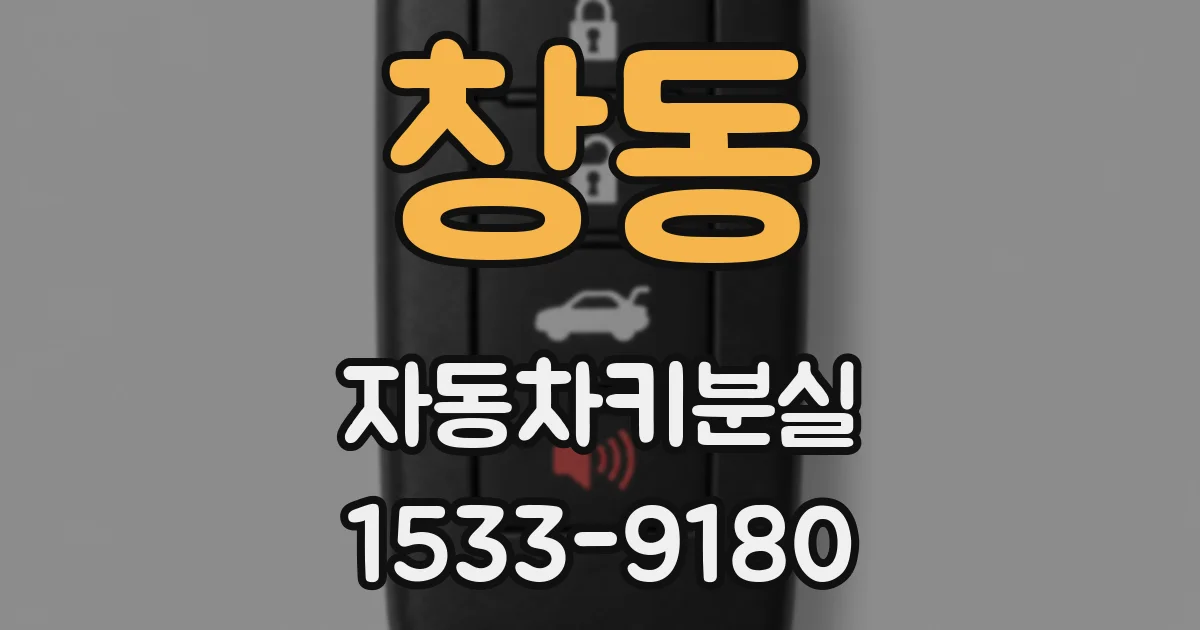 창동 자동차키분실