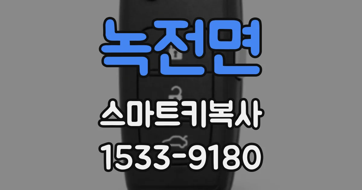 녹전면 스마트키복사