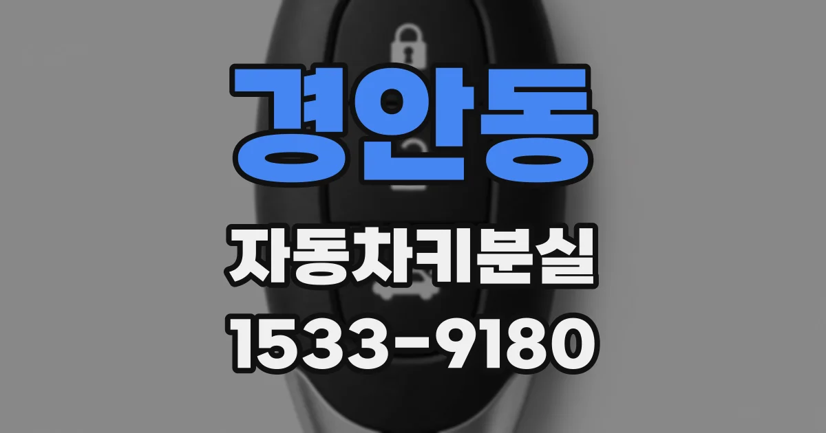 경안동 자동차키분실