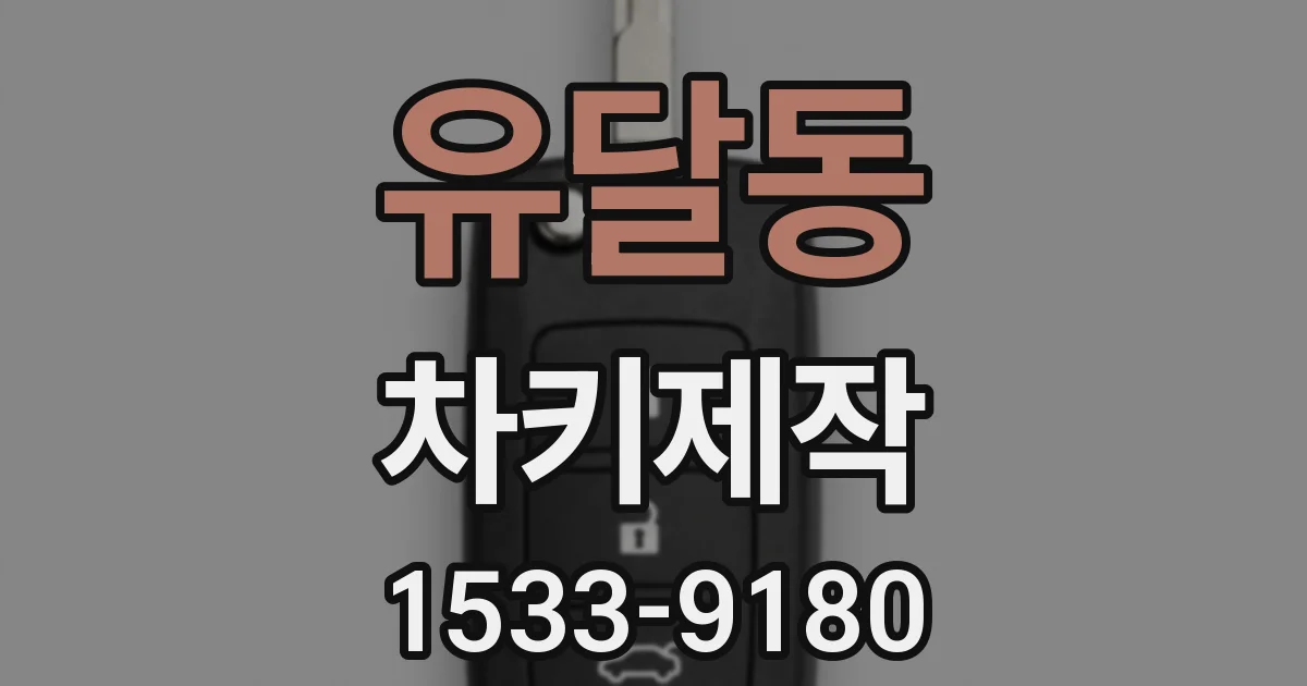 유달동 차키제작
