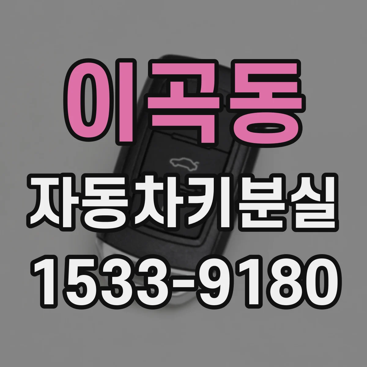 이곡동 자동차키분실