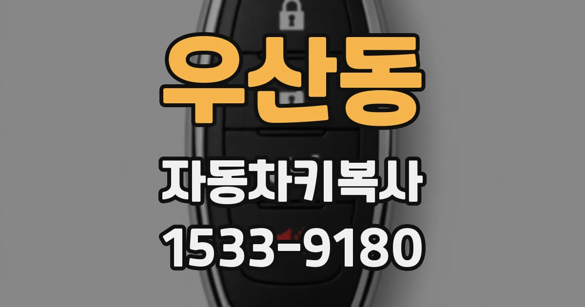 우산동 자동차키복사