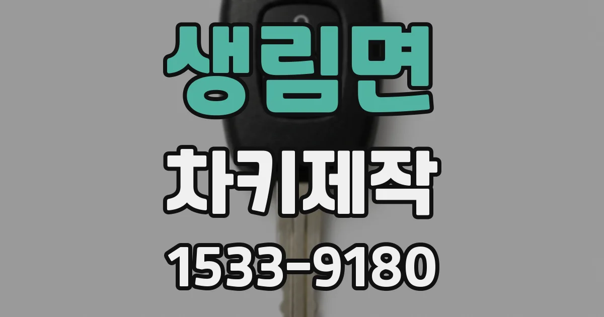 생림면 차키제작
