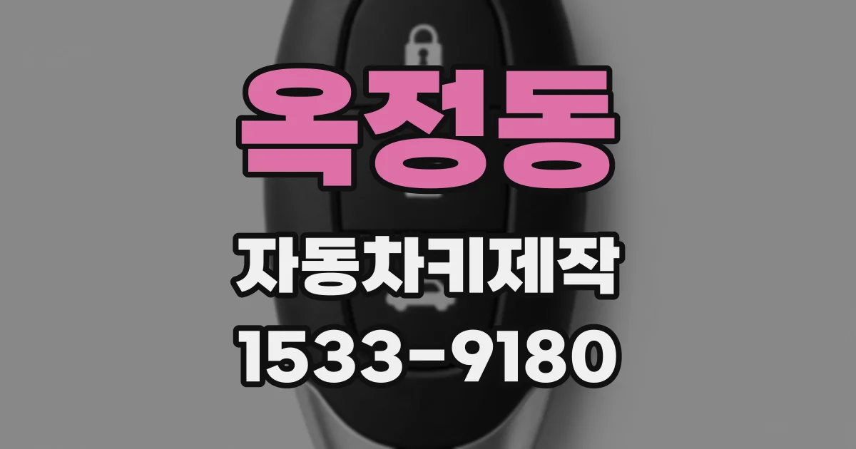 옥정동 자동차키제작