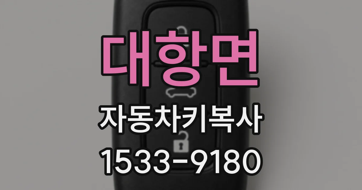 대항면 자동차키복사