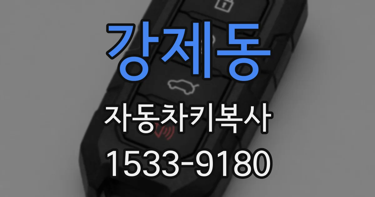 강제동 자동차키복사