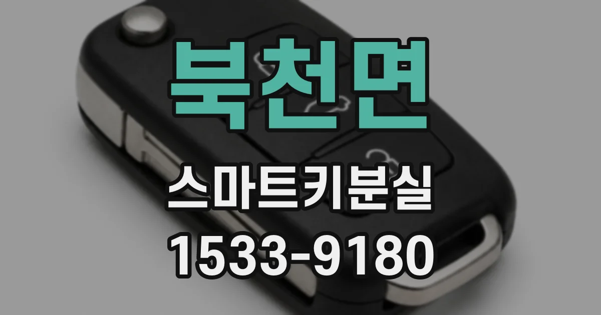 북천면 스마트키분실