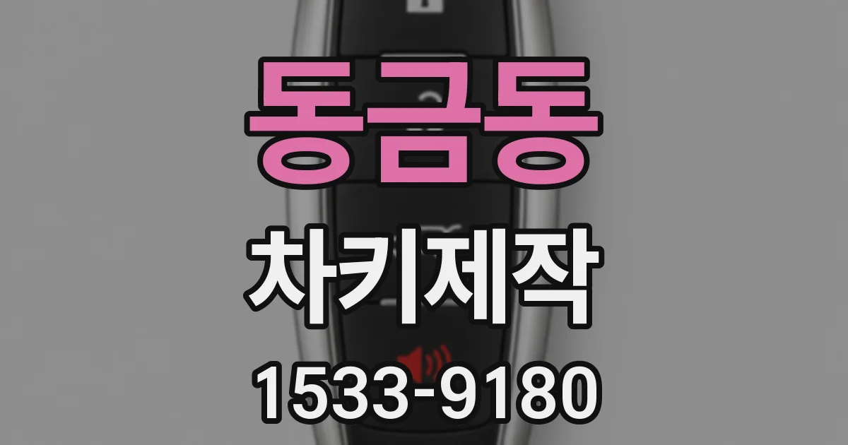 동금동 차키제작