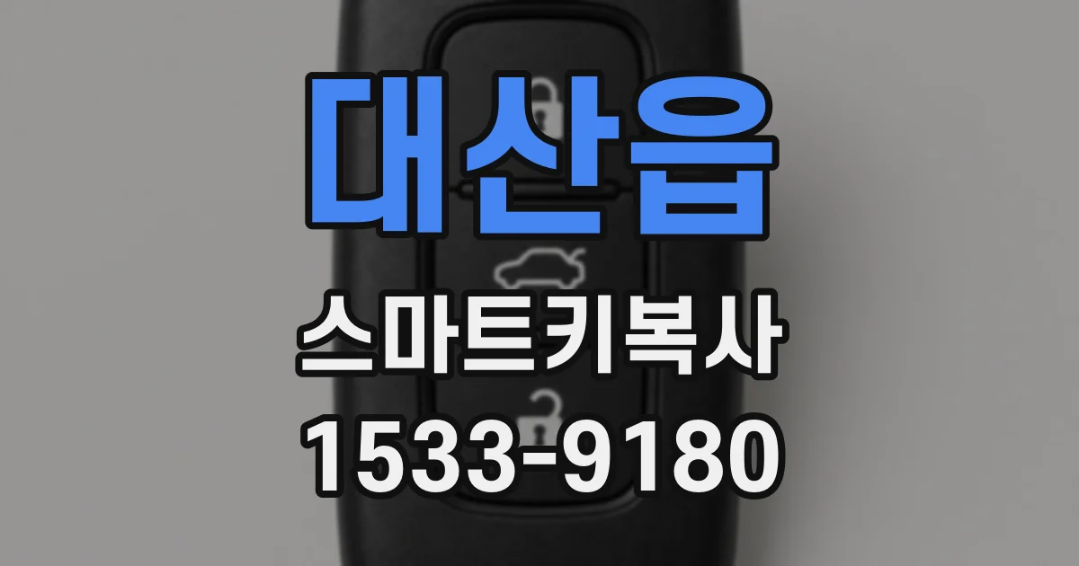 대산읍 스마트키복사