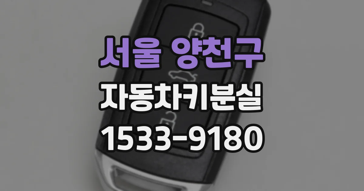 서울 양천구 자동차키분실