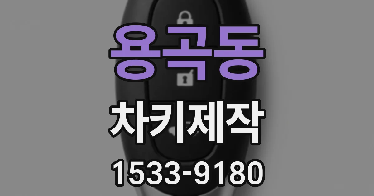 용곡동 차키제작